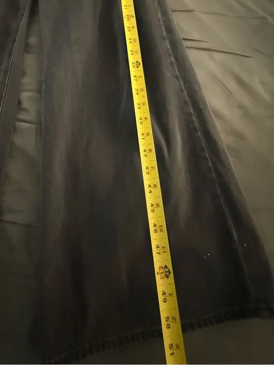 Levi's BUSTIER JUMPSUIT Black Wide-Leg Denim Jumpsuit - Picture 5 of 8